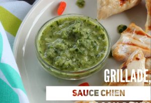 Brochettes sauce chien façon pesto