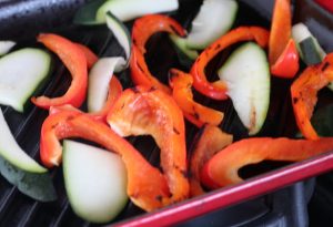 salade de riz légumes grillés