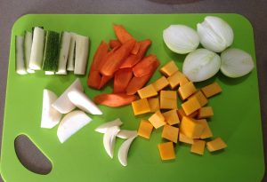 légumes glacés à la vanille