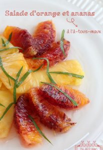 Salade orange-ananas à l’à-tous-maux Manger local