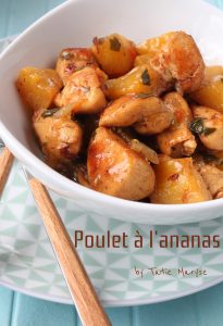 Poulet à l'ananas recettes avec peu d'ingrédients viandes et fruits