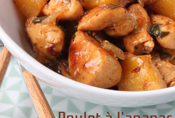 Poulet à l'ananas recettes avec peu d'ingrédients viandes et fruits