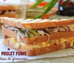 Club sandwich au poulet fumé