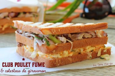 Club sandwich au poulet fumé