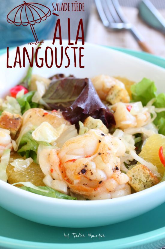 Salade avec langouste