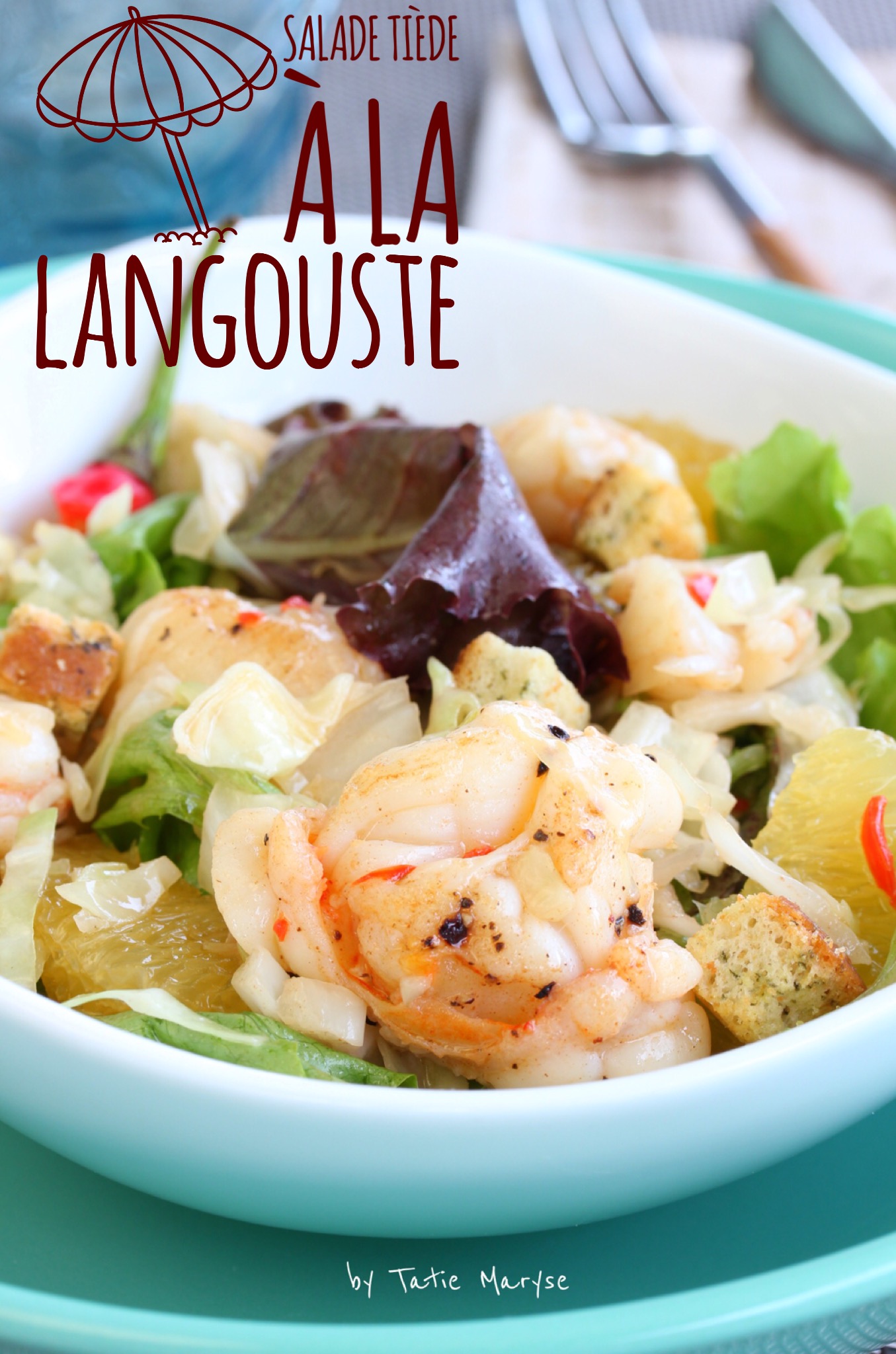 recettes de salades (langouste)