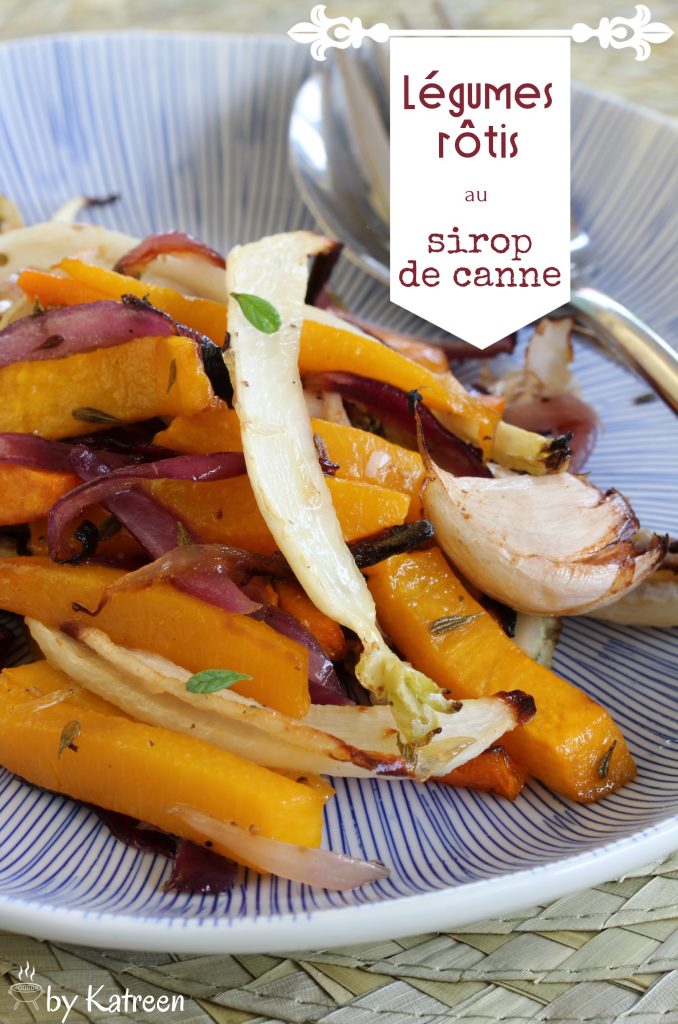 Légumes rôtis au sirop de canne