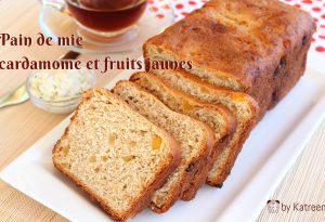 Pain de mie à la cardamome et aux fruits jaunes