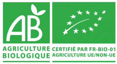 logo label AB et écofeuille