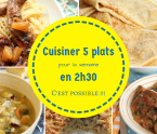 cuisiner 5 plats pour la semaine