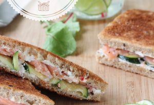 sandwich saumon courgette