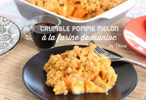 Crumble melon-pomme