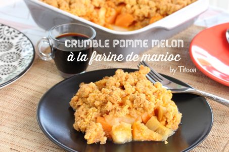 Crumble melon-pomme