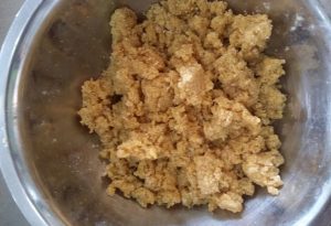 Crumble avec farine de manioc