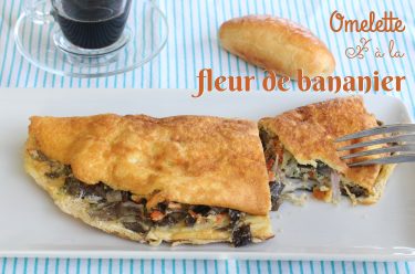 omelette fleur de bananier