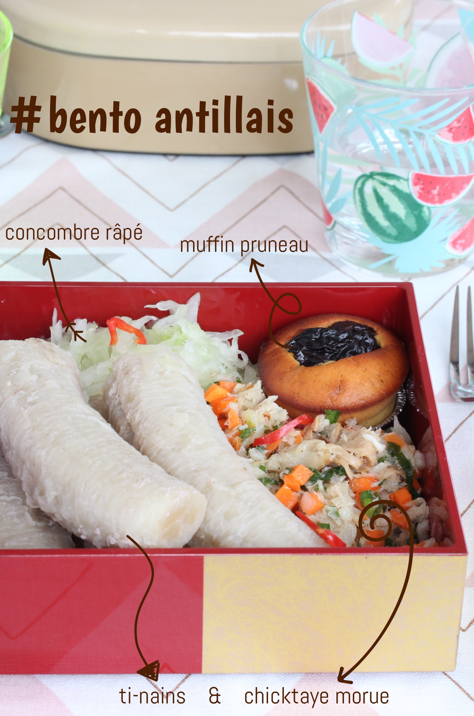 bento lunch box antillaise