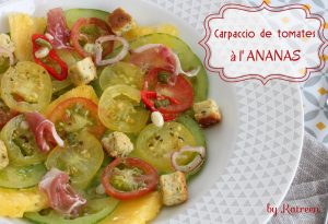 carpaccio tomate ananas