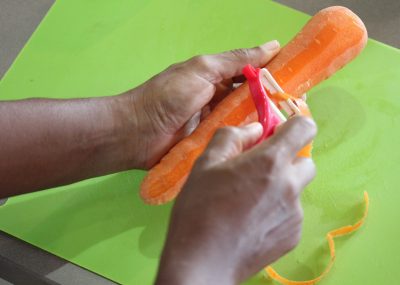 découpe crudité carotte tagliatelles