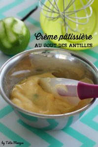 crème pâtissière arômes de la pâtisserie antillaise