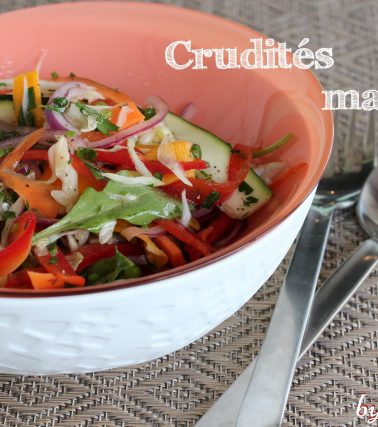 Recette des petites CRUDITÉS MARINÉES, by Katreen