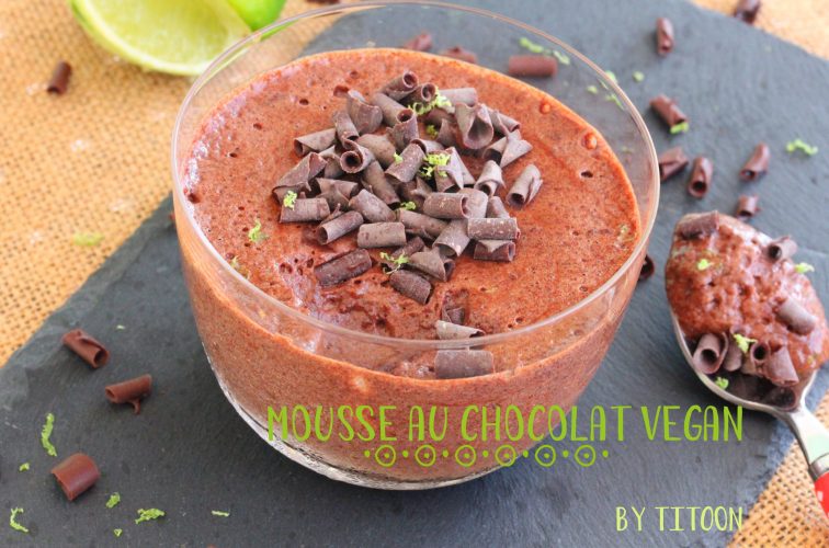 mousse au chocolat vegan antillais