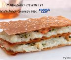 mille feuille christophine crevettes