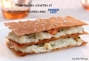 mille feuille christophine crevettes