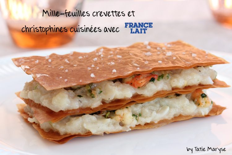 mille feuille christophine crevettes