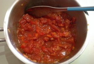 compotée tomate-poivron