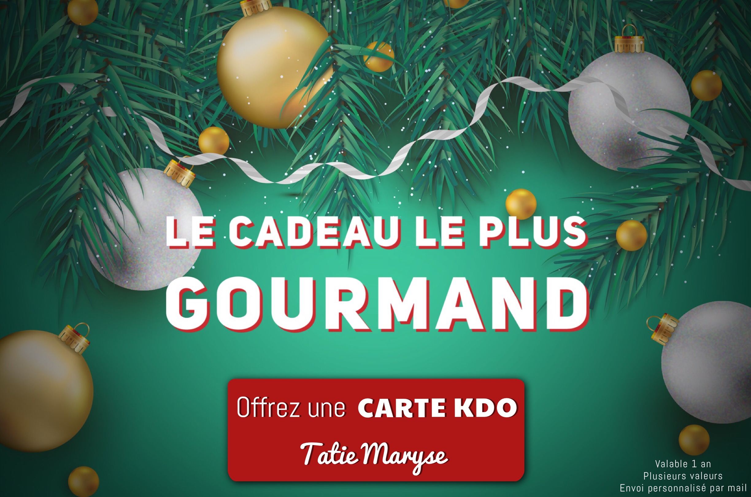 carte cadeau Tatie Maryse cadeaux gourmands