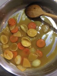 seitan poêlé sauce orange rhum vieux créole