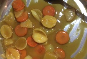 seitan poêlé sauce orange rhum vieux créole
