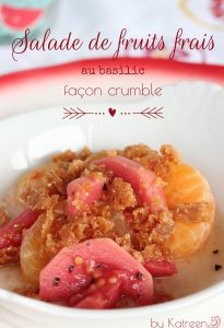 salade de fruits façon crumble