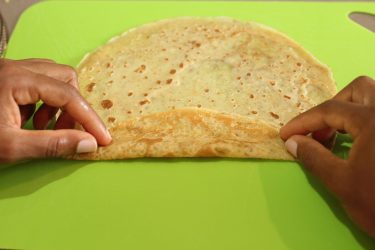 pliage crêpe triangle