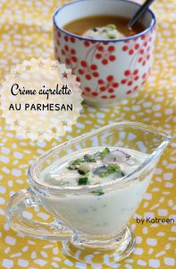 crème aigrelette au parmesan