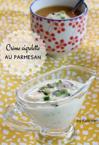 crème aigrelette au parmesan