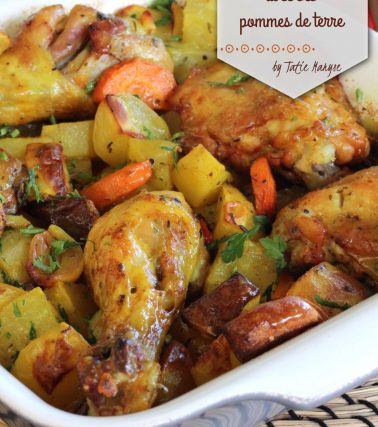 Recette du POULET au four & ses POMMES de TERRE, by Tatie Maryse