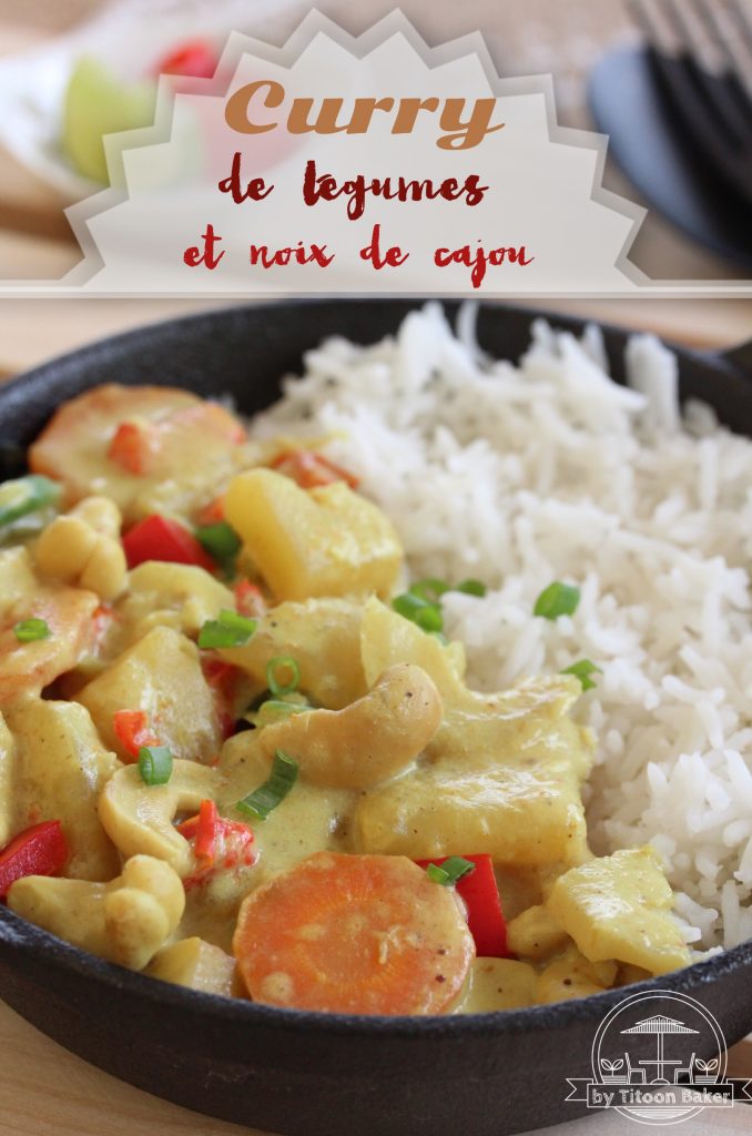 curry de légumes et noix de cajou Antillais