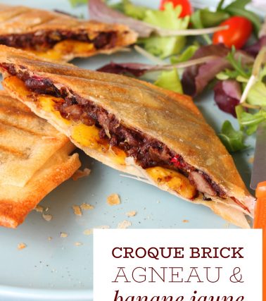 Recette du CROQUE BRICK à l'AGNEAU et BANANE, by Tatie Maryse