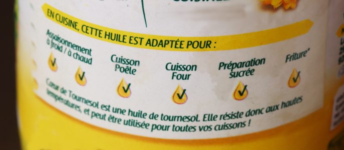 Etiquettes huile de tournesol