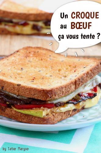 Croque Monsieur boeuf recettes avec du pain de mie