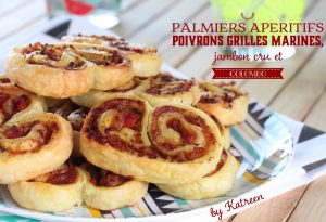 palmiers apéritifs poivrons grillés colombo