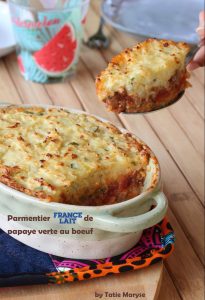 Parmentier de papaye légumes antillais