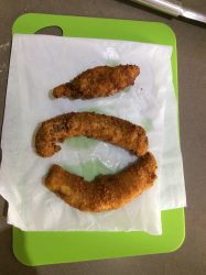 wrap au poisson pané et aux légumes