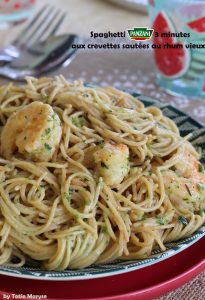 spaghetti aux crevettes panzani