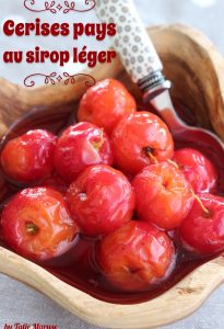 Cerises pays au sirop