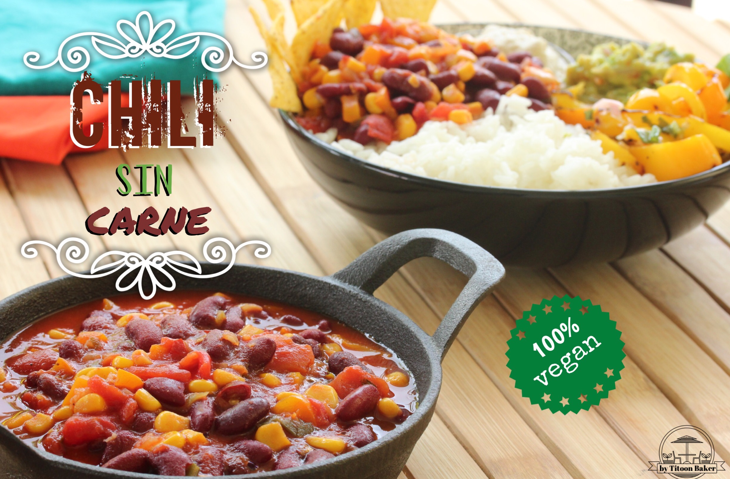 chili sin carne antillais avec conserves de haricots