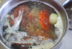 cuisson des crustacés antillais