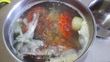 cuisson des crustacés antillais
