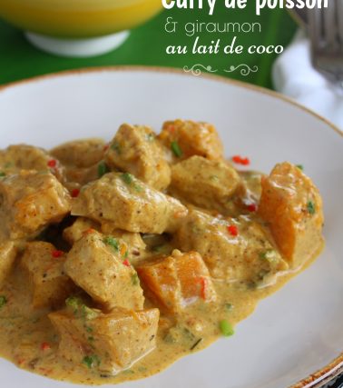 Recette du CURRY de poisson et GIRAUMON au lait de coco - by Tatie Maryse